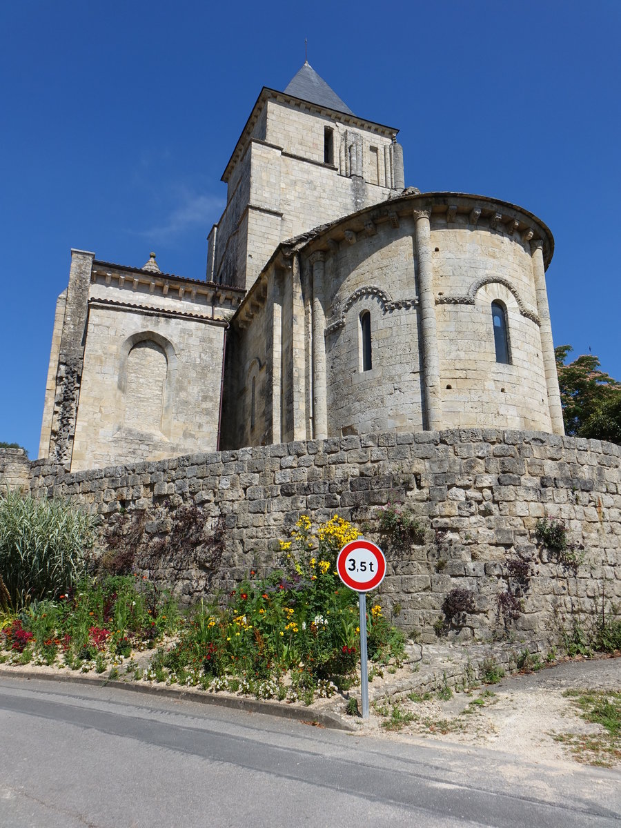 Melle, Kirche Saint-Savinien, erbaut im 12. Jahrhundert, ehem. Schlokapelle (14.07.2017)