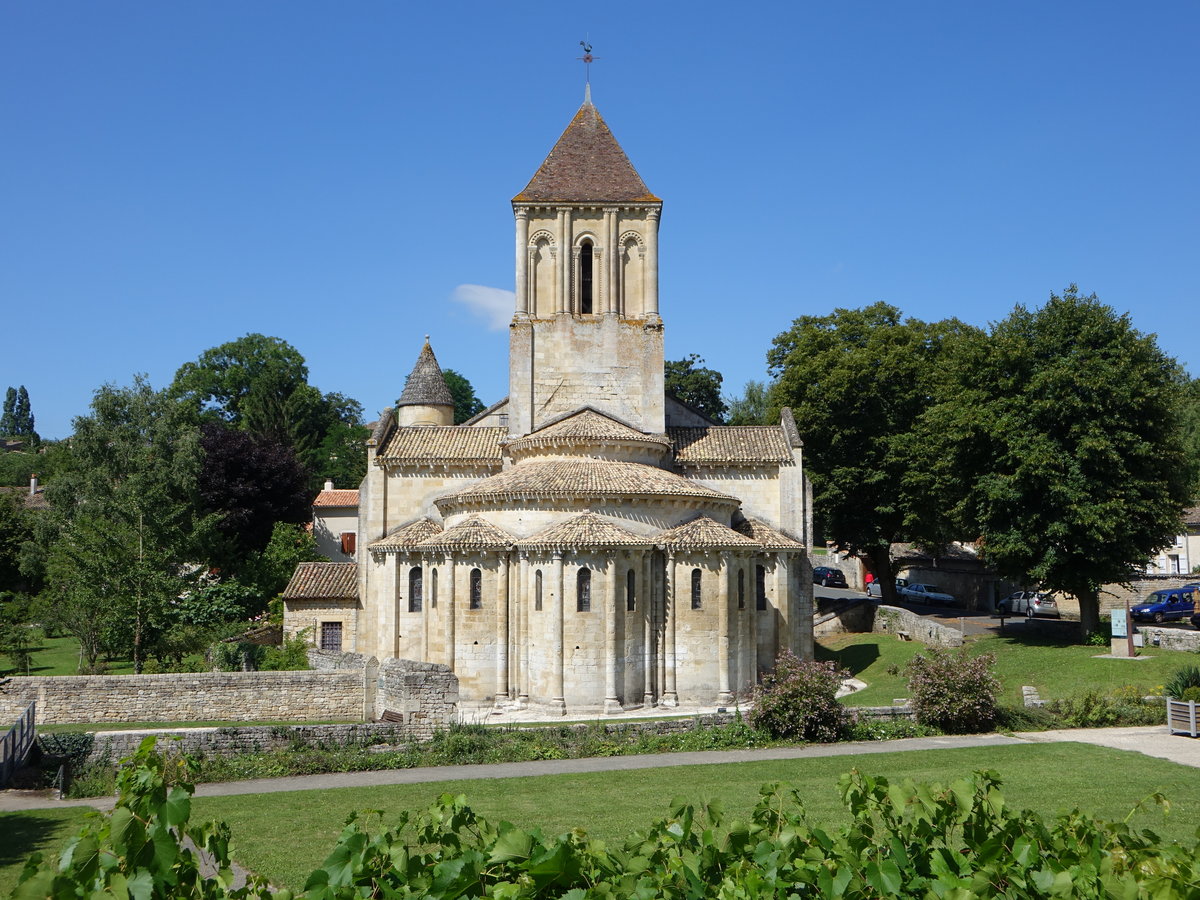 Melle, Saint-Hilaire Kirche, erbaut im 12. Jahrhundert (14.07.2017)