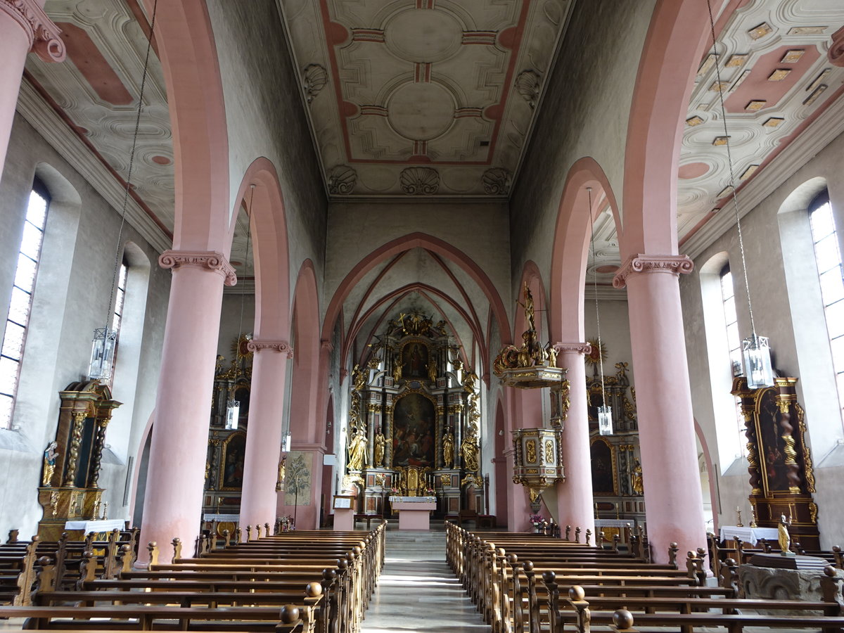 Mellrichstadt, Innenraum der kath. Pfarrkirche St. Kilian (16.10.2018)