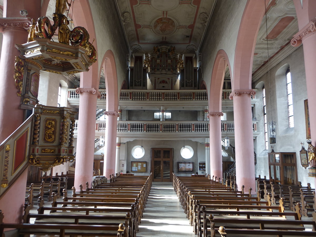 Mellrichstadt, Orgelempore in der kath. Pfarrkirche St. Kilian (16.10.2018)