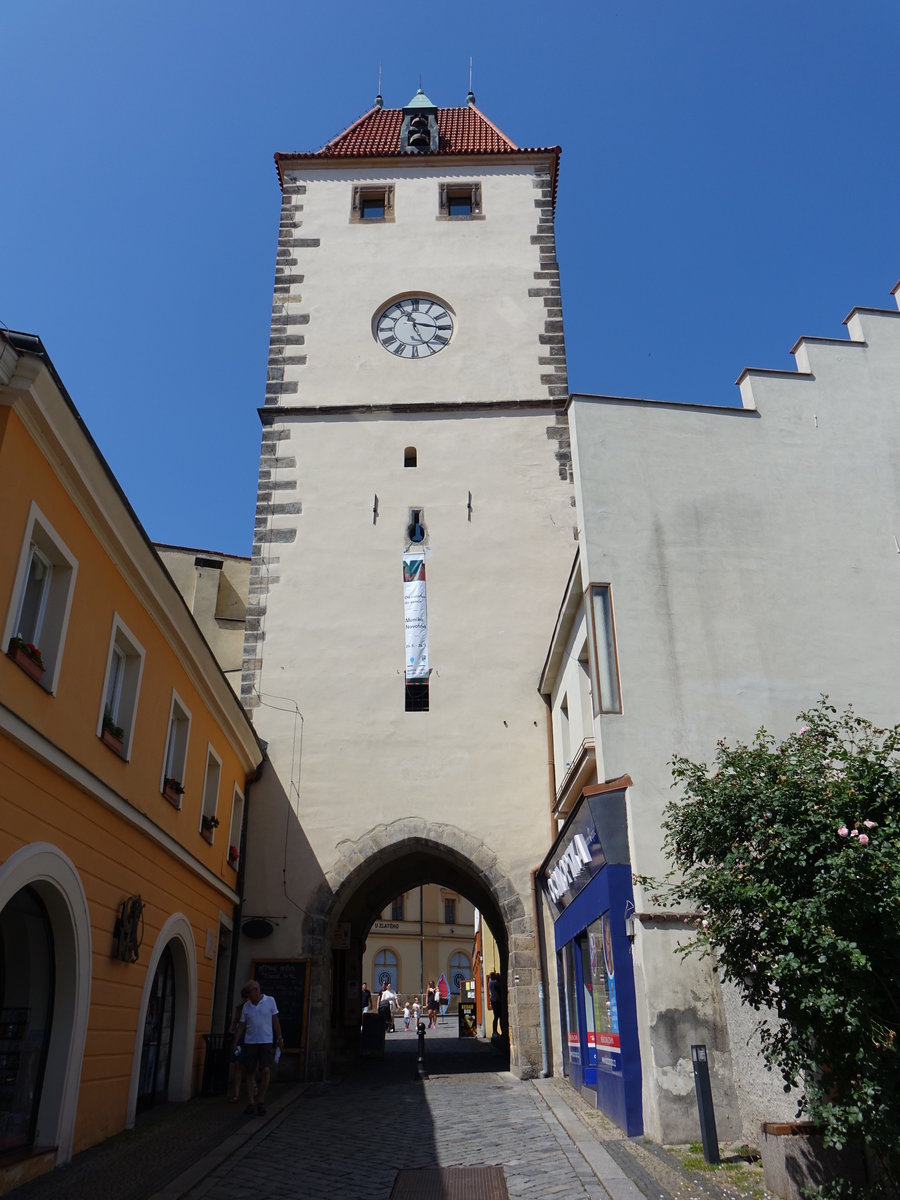 Melnik, Prager Tor oder Prazska Brana, erbaut im 15. Jahrhundert (28.06.2020)