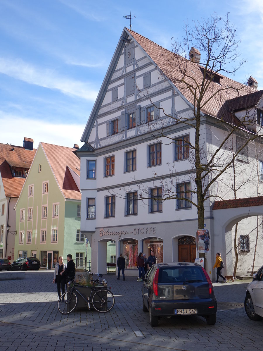 Memmingen, Furtenbachhaus von 1570 am Romarkt (22.02.2020)