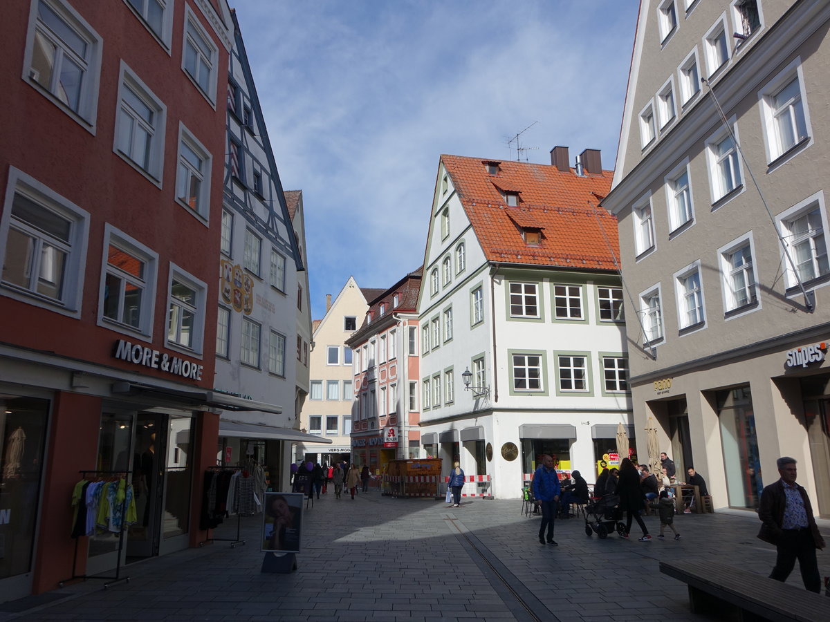 Memmingen, Huser in der Kramerstrae in der Altstadt (22.02.2020)