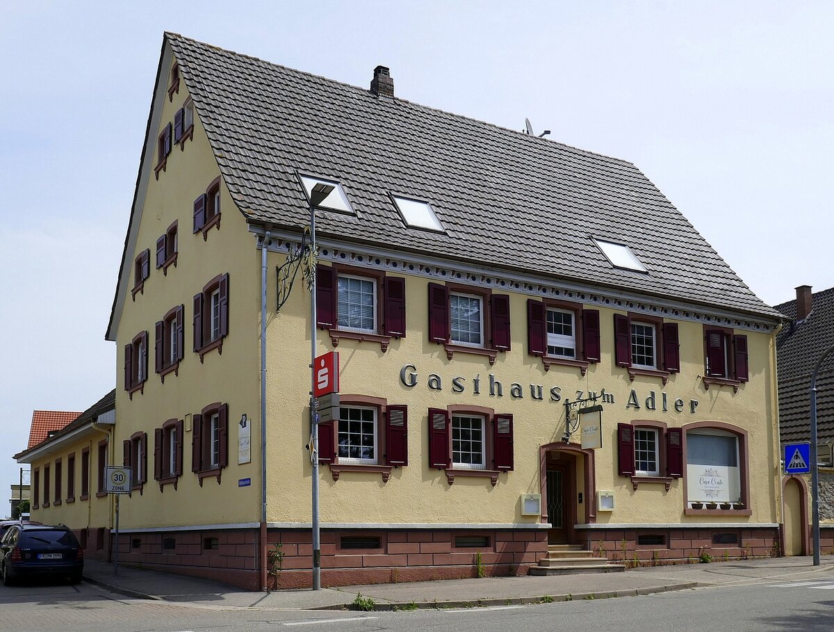 Mengen, das Gasthaus zum Adler, Juni 2021