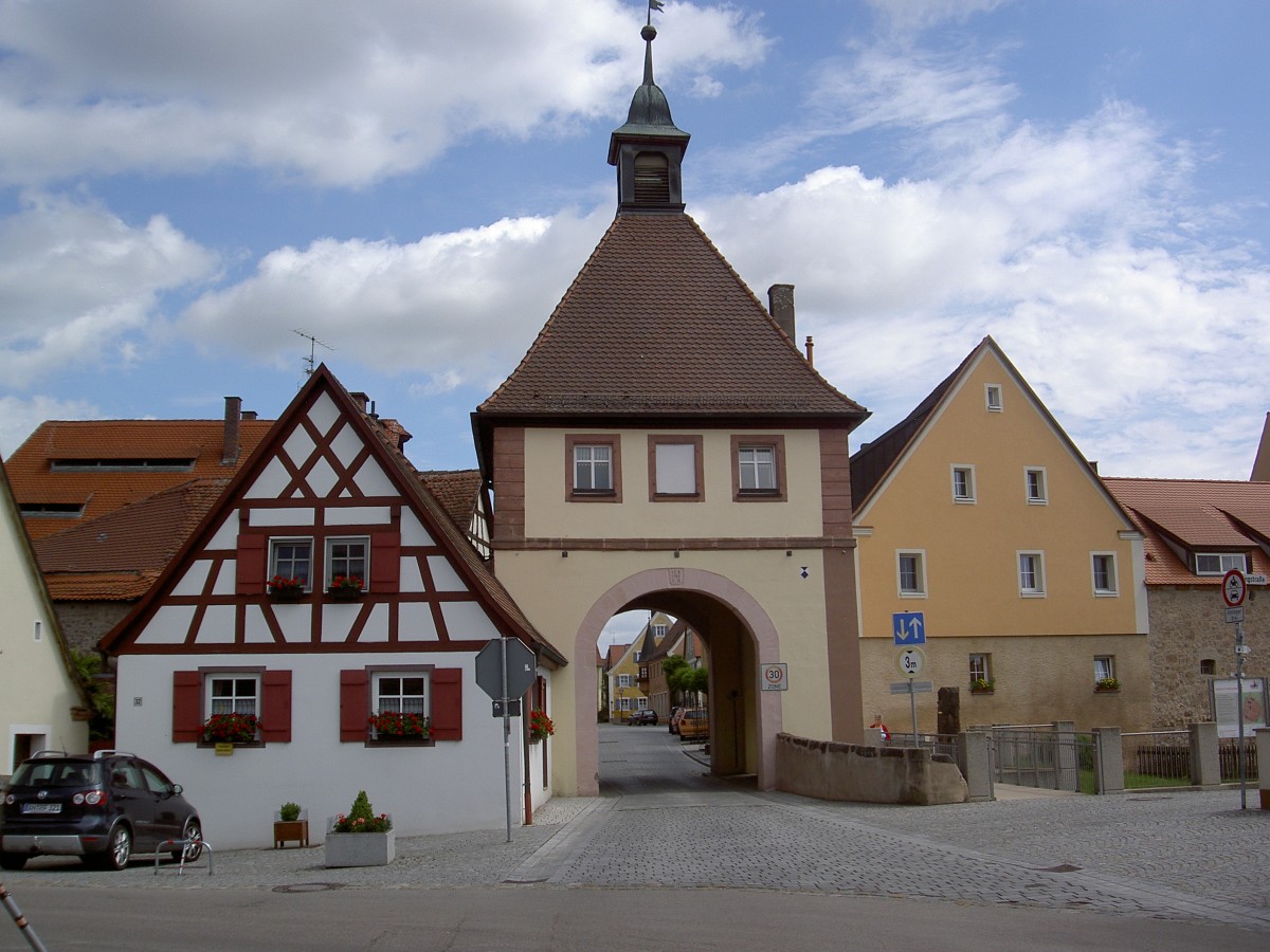 Merkendorf, Unteres Tor und Wachhaus (16.06.2013)