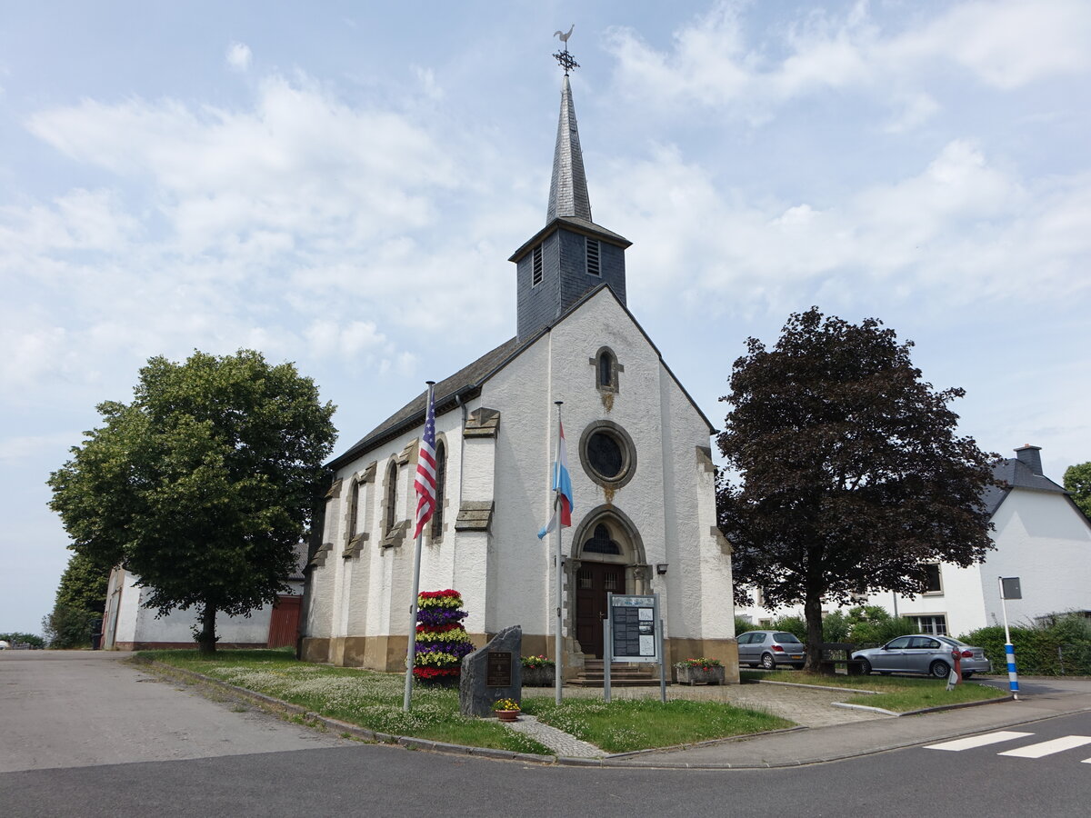 Merscheid, Pfarrkirche Saint-Hubert in der Rue de Weiler (19.06.2022)