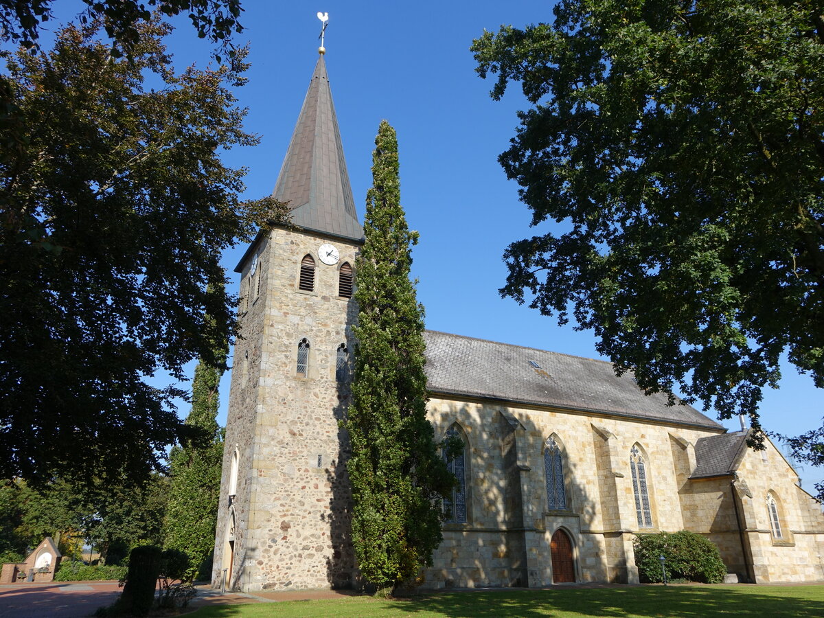 Messingen, Pfarrkirche St. Antonius, erbaut von 1862 bis 1863 (10.10.2021)
