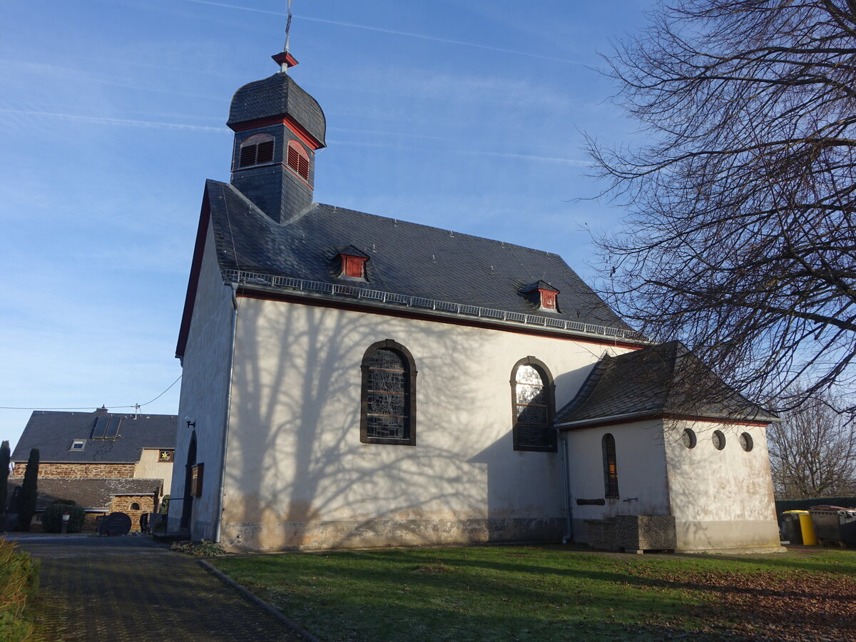 Metternich, Kapelle St. Praxedis, Saalbau von 1765 (27.12.2025)