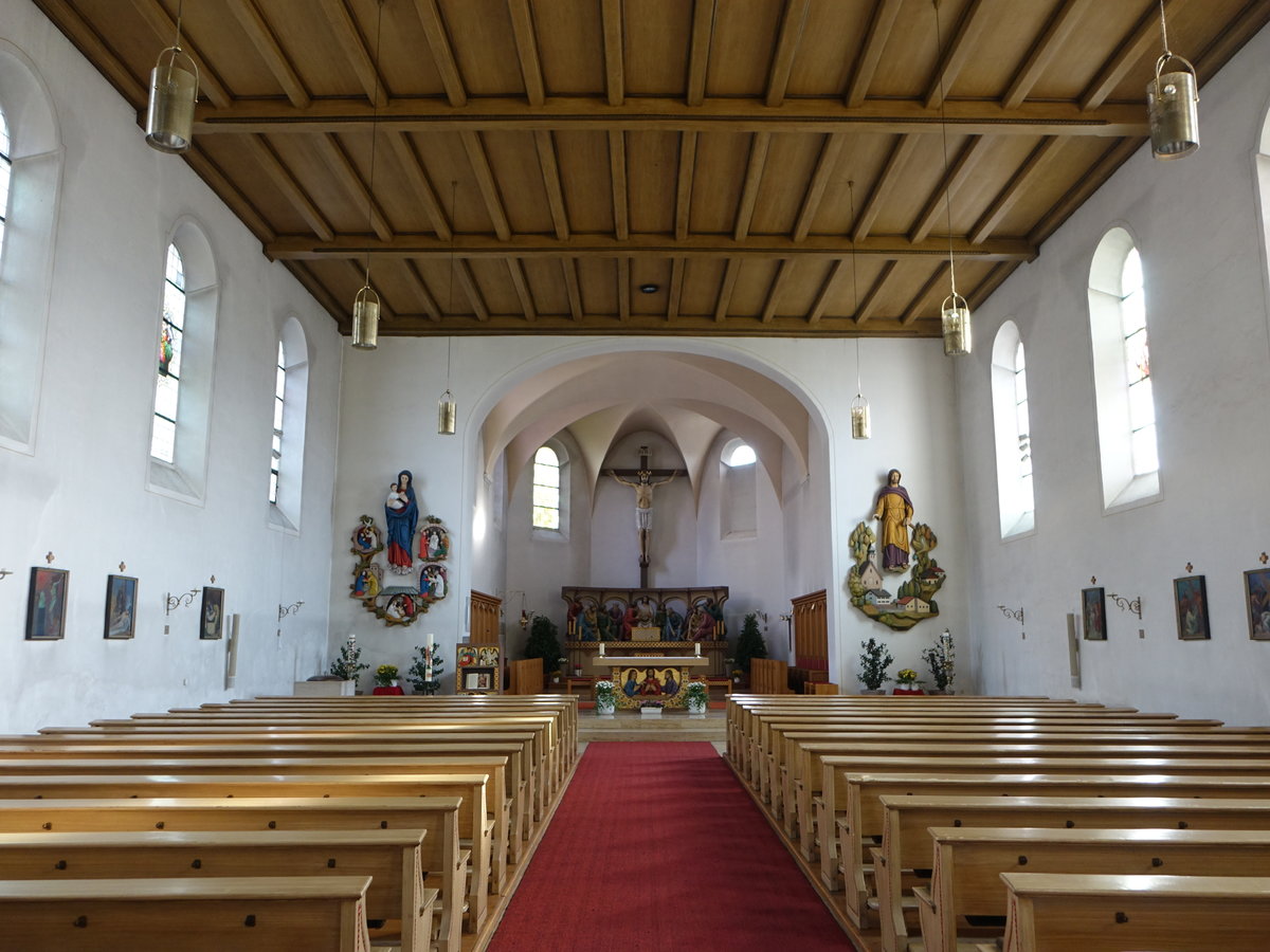 Mietraching, Innenraum der kath. Pfarrkirche St. Joseph (04.11.2017)
