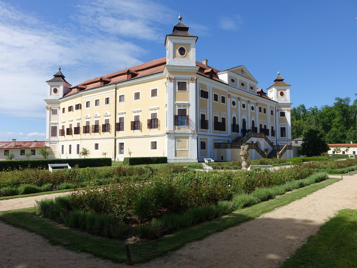 Milotice u Kyjova/ Milotitz, Barockschloss, erbaut  in der 2. Hlfte des 17. Jahrhunderts (31.05.2019)