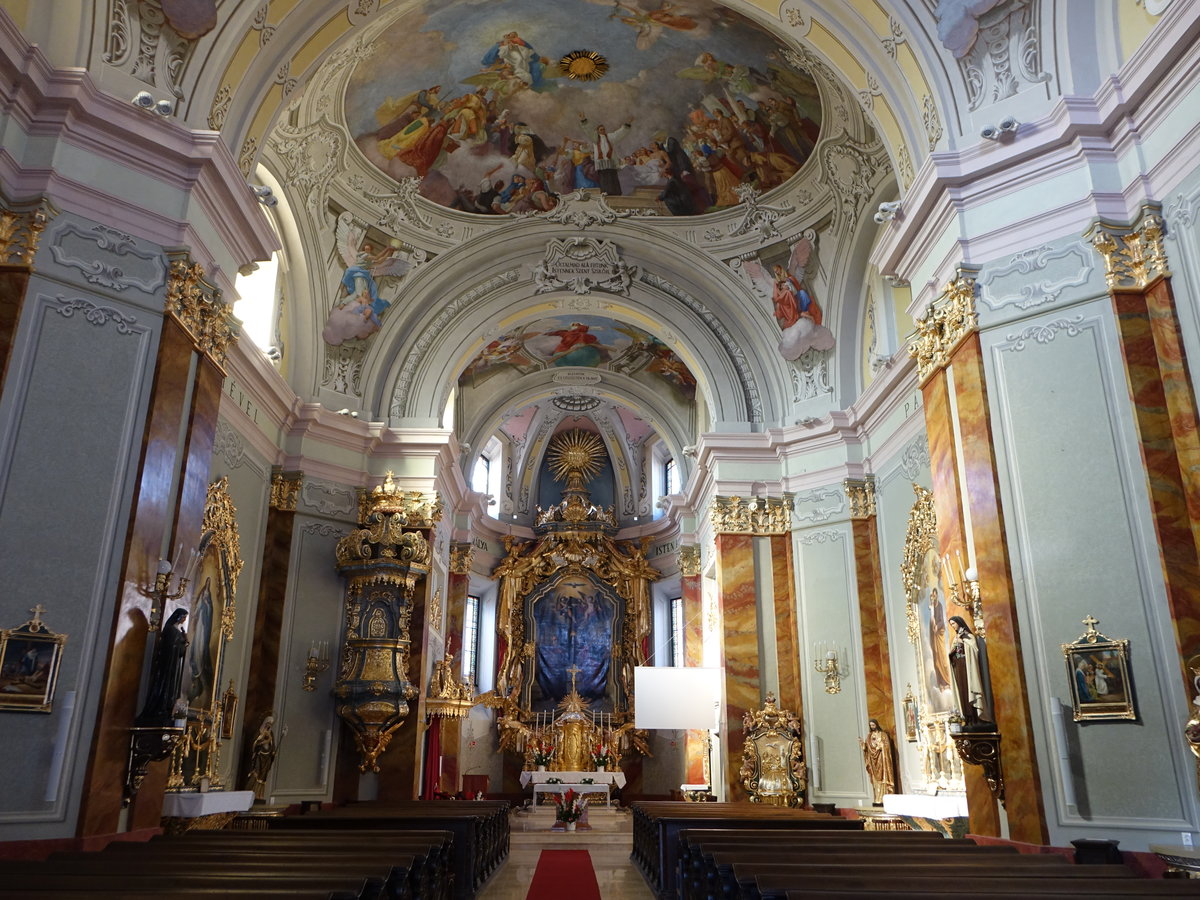 Miscolc, barocker Hochaltar in der St. Peter und Paul Kirche (05.09.2018)