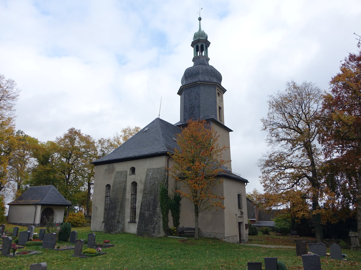 Milareuth, evangelische St. Johannes Kirche (19.10.2022)