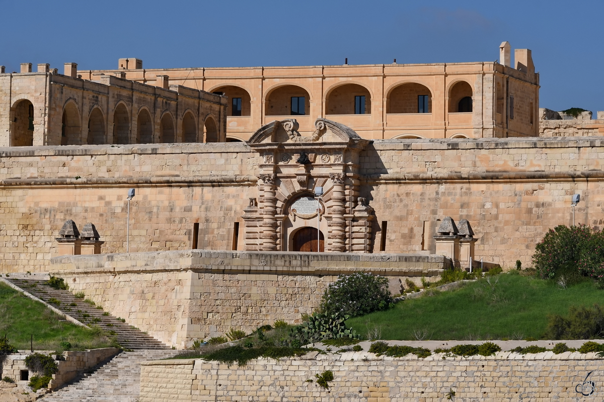Mit dem Bau von Fort Manuel wurde 1723 begonnen. (Malta, Oktober 2017)