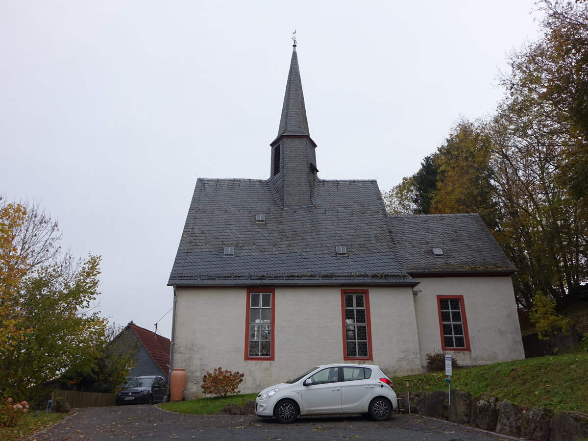 Mittel-Seemen, evangelische Kirche, erbaut im 13. Jahrhundert (30.10.2021)