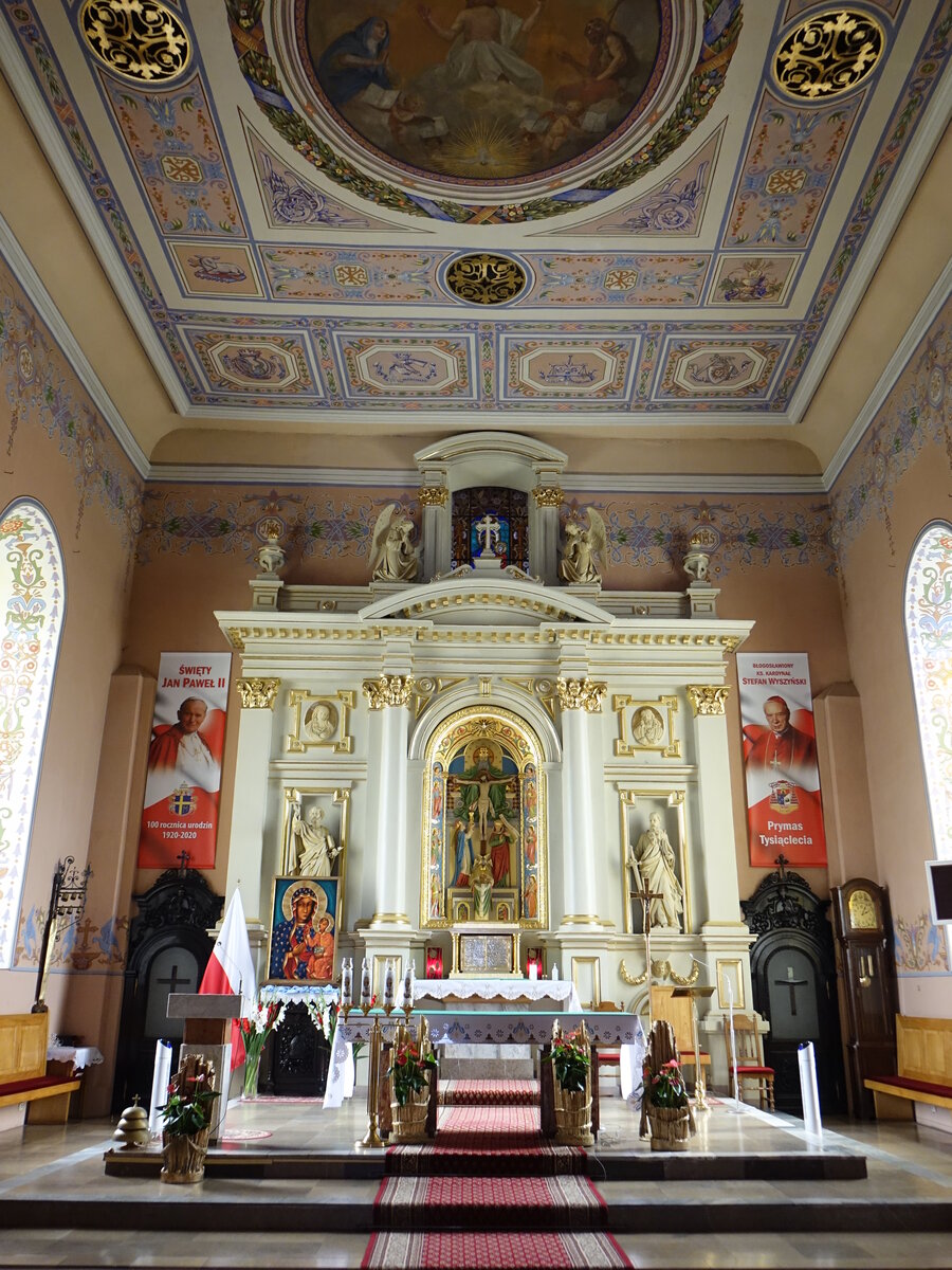 Mlawa / Mielau, Hochaltar in der Pfarrkirche Hl. Dreifaltigkeit (05.08.2021)