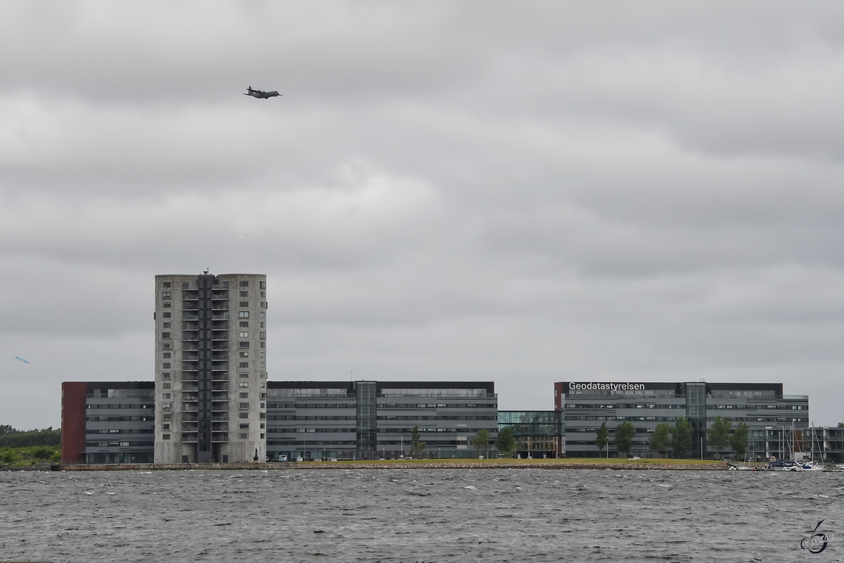 Moderne, wenig attraktive Architektur in der Stadt Aalborg. (Juni 2018)