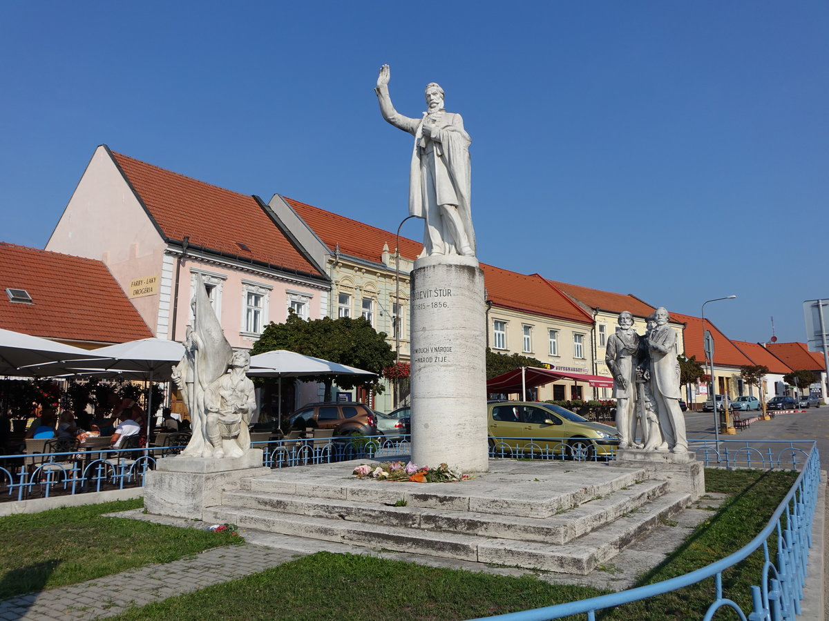 Modra / Modern,  Ludovita Statue in der Sturova Strae (29.08.2019)