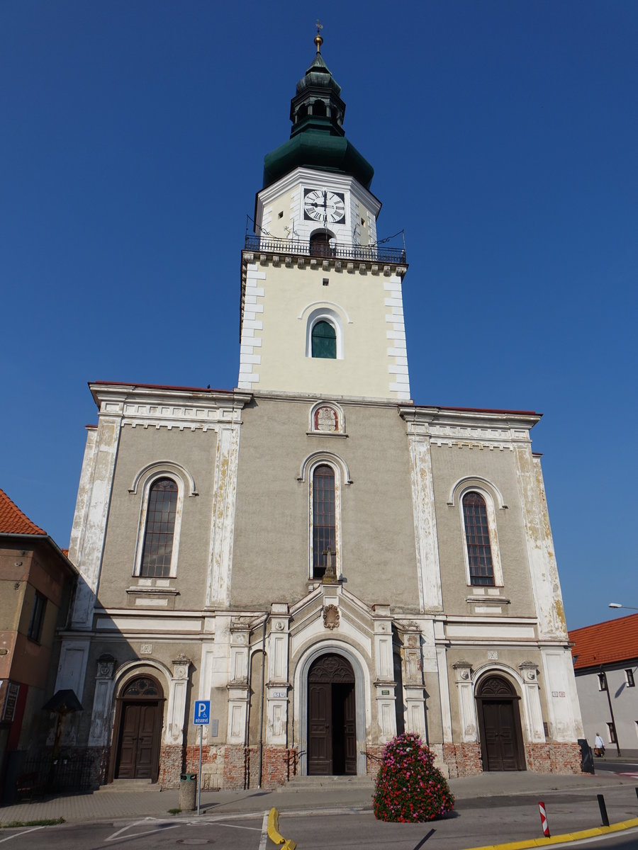 Modra / Modern, Pfarrkirche St. Stefan, erbaut von 1873 bis 1876 (29.08.2019)