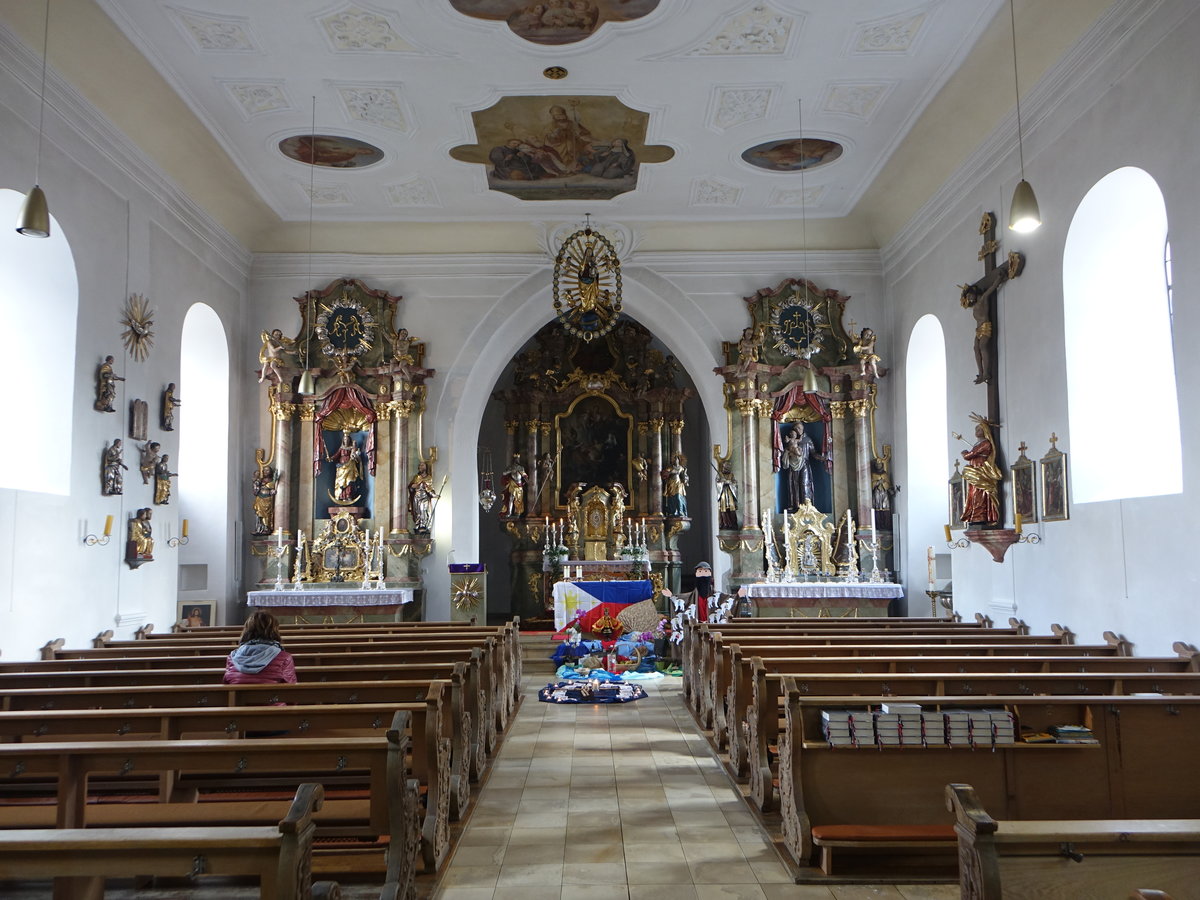 Mning, barocke Altre in der Pfarrkirche St. Willibald (05.03.2017)