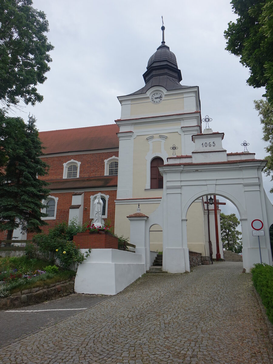 Mogilno, ehemalige Benediktiner Klosterkirche. Sie enthlt sptromanische und gotische Bestandteile aus dem 13. bis 16. Jahrhundert (12.06.2021)