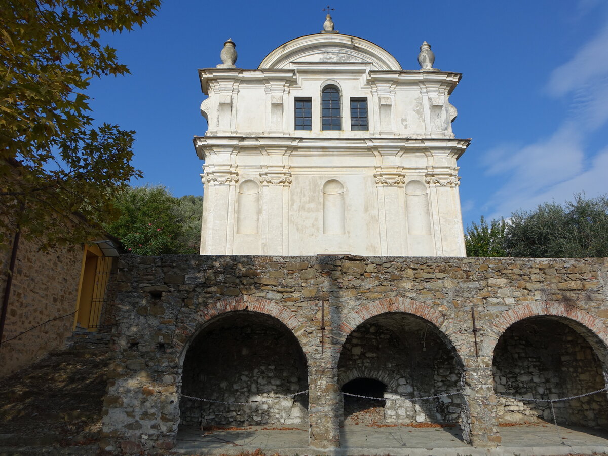 Moltedo, Pfarrkirche San Bernardo, erbaut 1642 (03.10.2021)