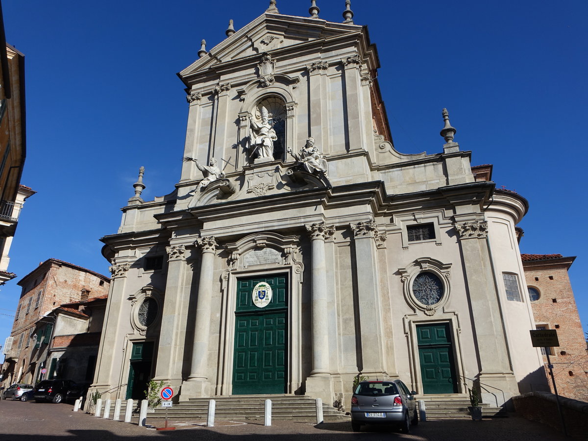 Mondovi, Kathedrale St. Donato in der Via Belvedere, erbaut von Francesco Gallo (03.10.2018)