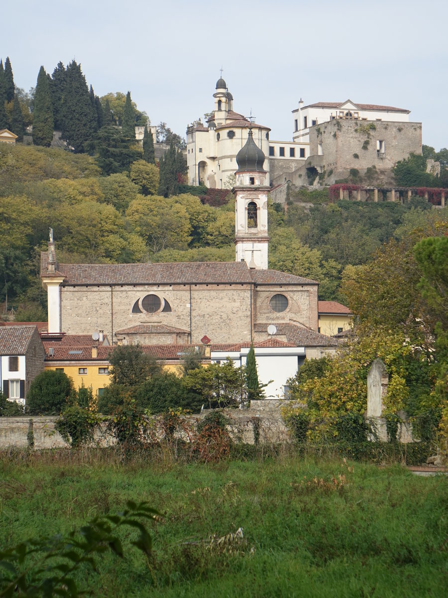 Monselice, Duomo Vecchio, Kirche San Giorgio und Villa Duodo (29.10.2017)