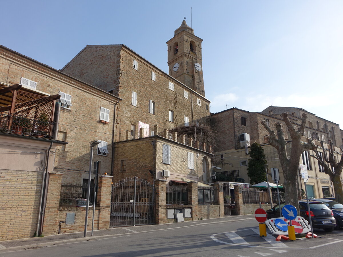 Montegranaro, Pfarrkirche San Francesco, erbaut ab 1245 (29.03.2022)