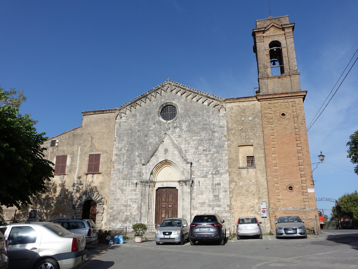 Montepulciano, Kirche St. Maria dei Servi, erbaut bis 1200 (21.05.2022)