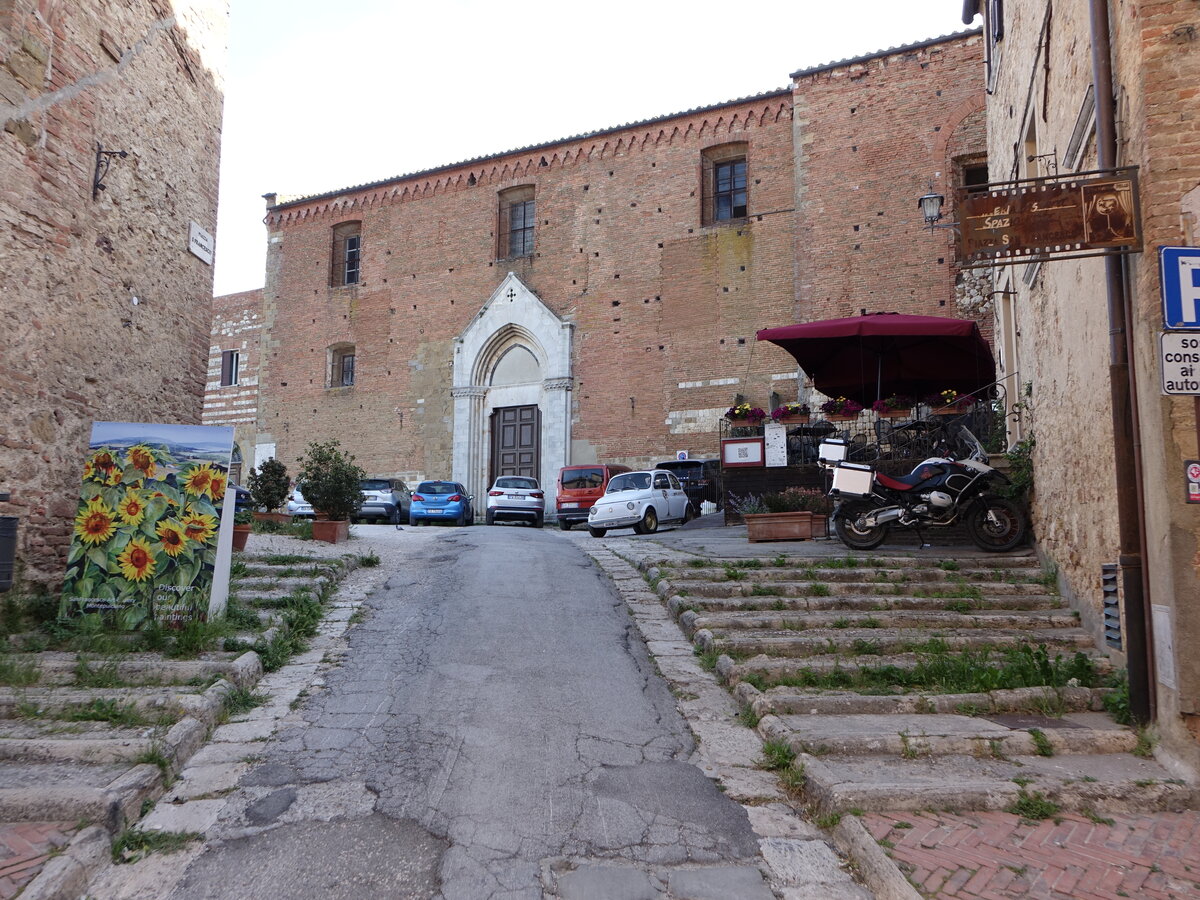 Montepulciano, Klosterkirche San Francesco, erbaut im 13. Jahrhundert (21.05.2022)
