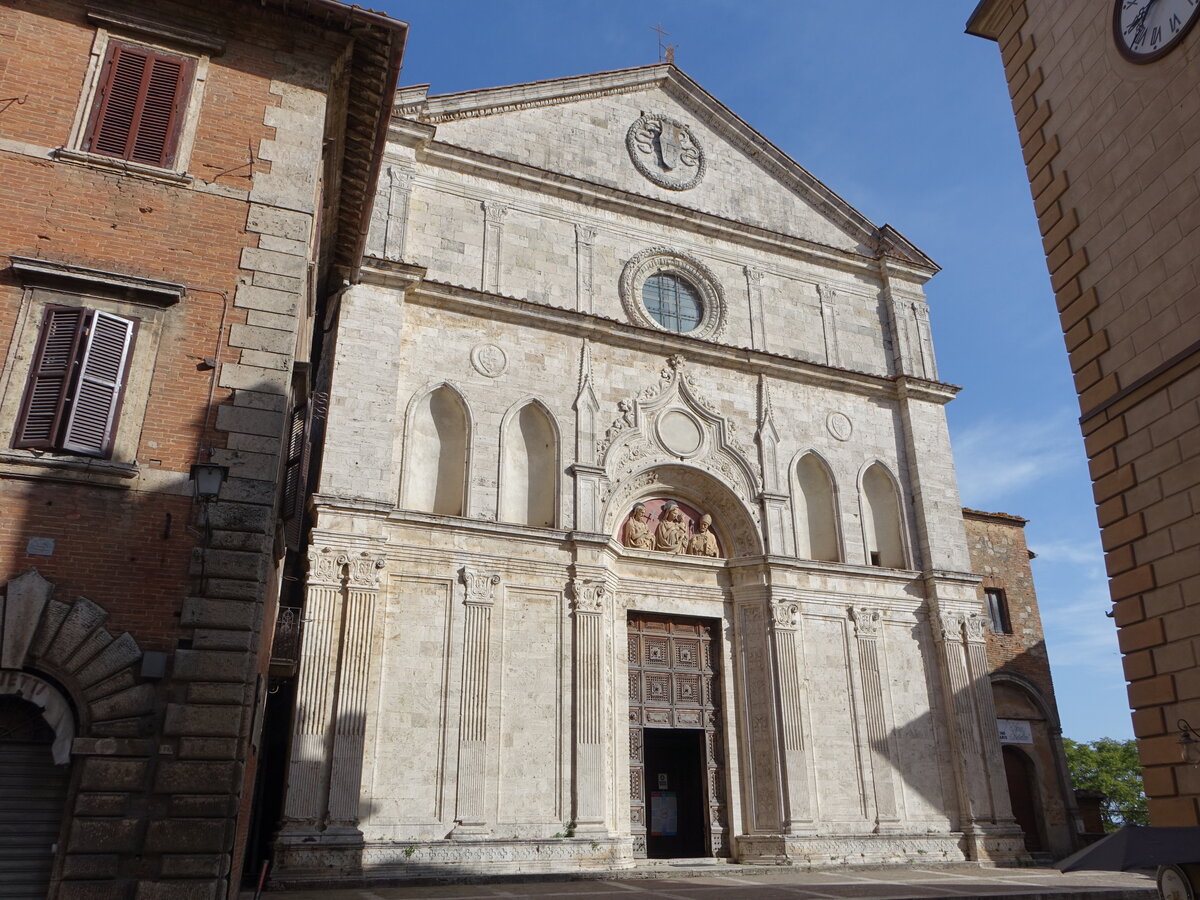 Montepulciano, Pfarrkirche St. Agostino, erbaut ab 1285 (21.05.2022)