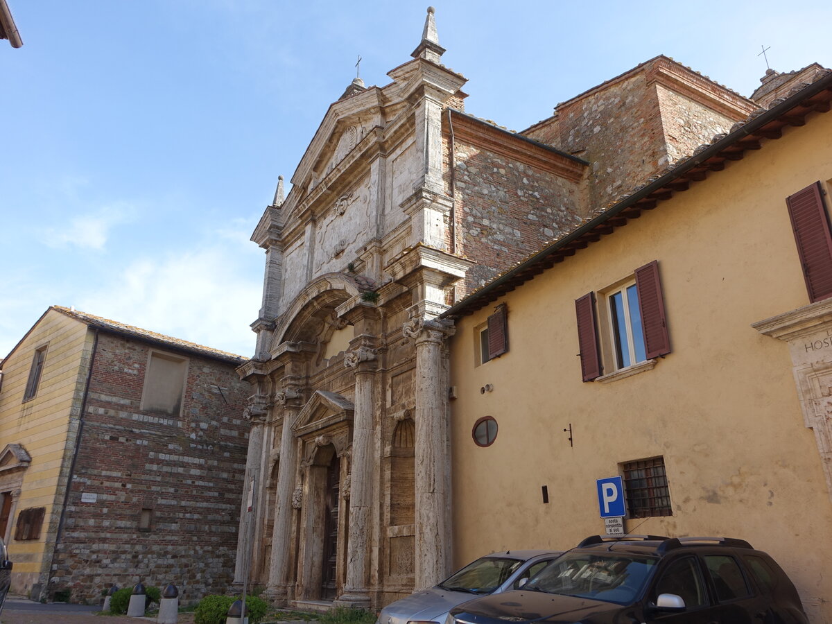 Montepulciano, Pfarrkirche St. Lucia, erbaut um 1600 durch Luca Signorelli (21.05.2022)