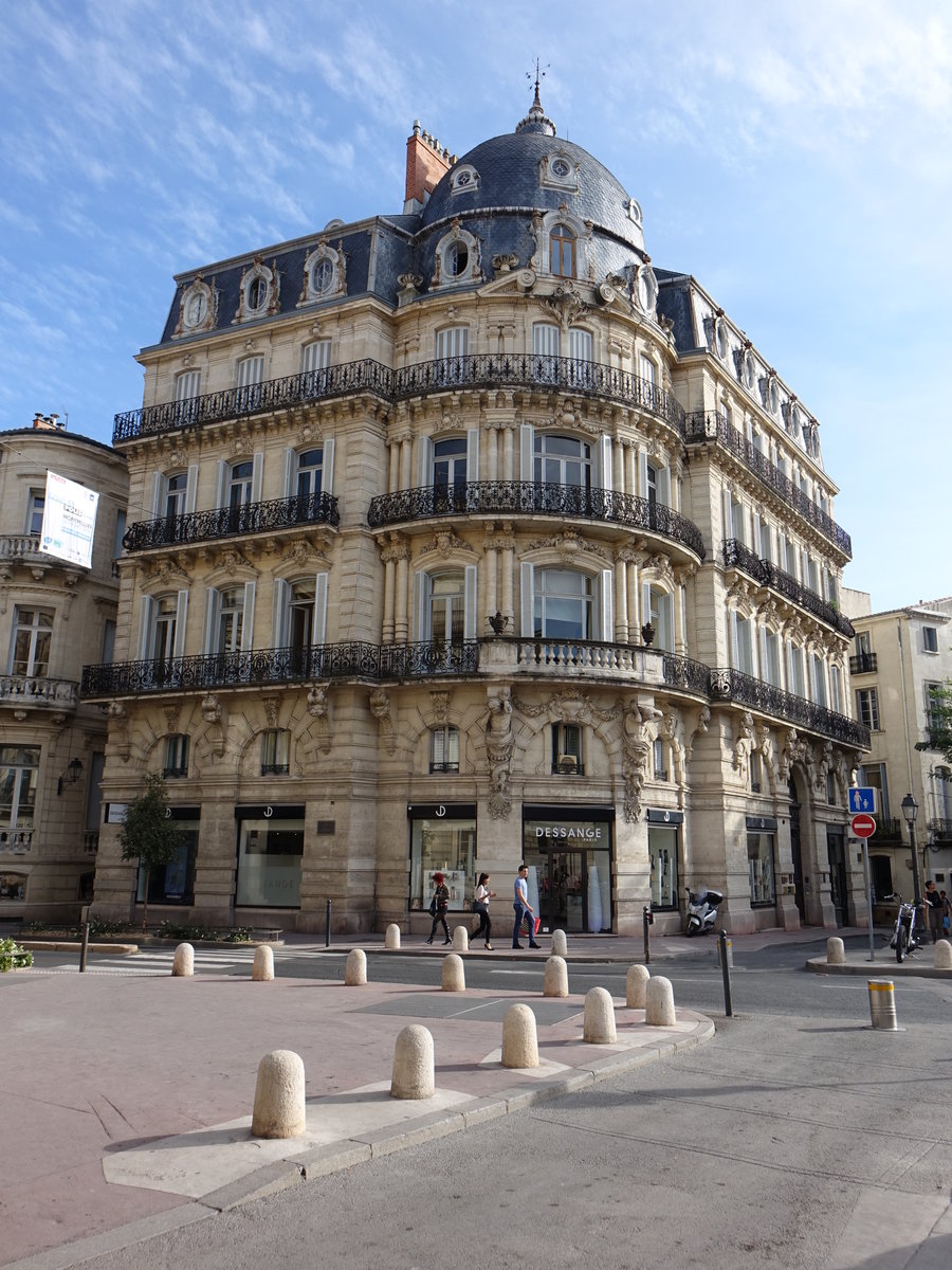 Montpellier, Gebude in der Rue Foch in der Altstadt (28.09.2017)