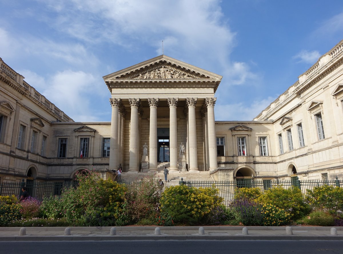 Montpellier, Palais de Justice in der Rue Foch, erbaut von 1846 bis 1853 (28.09.2017)