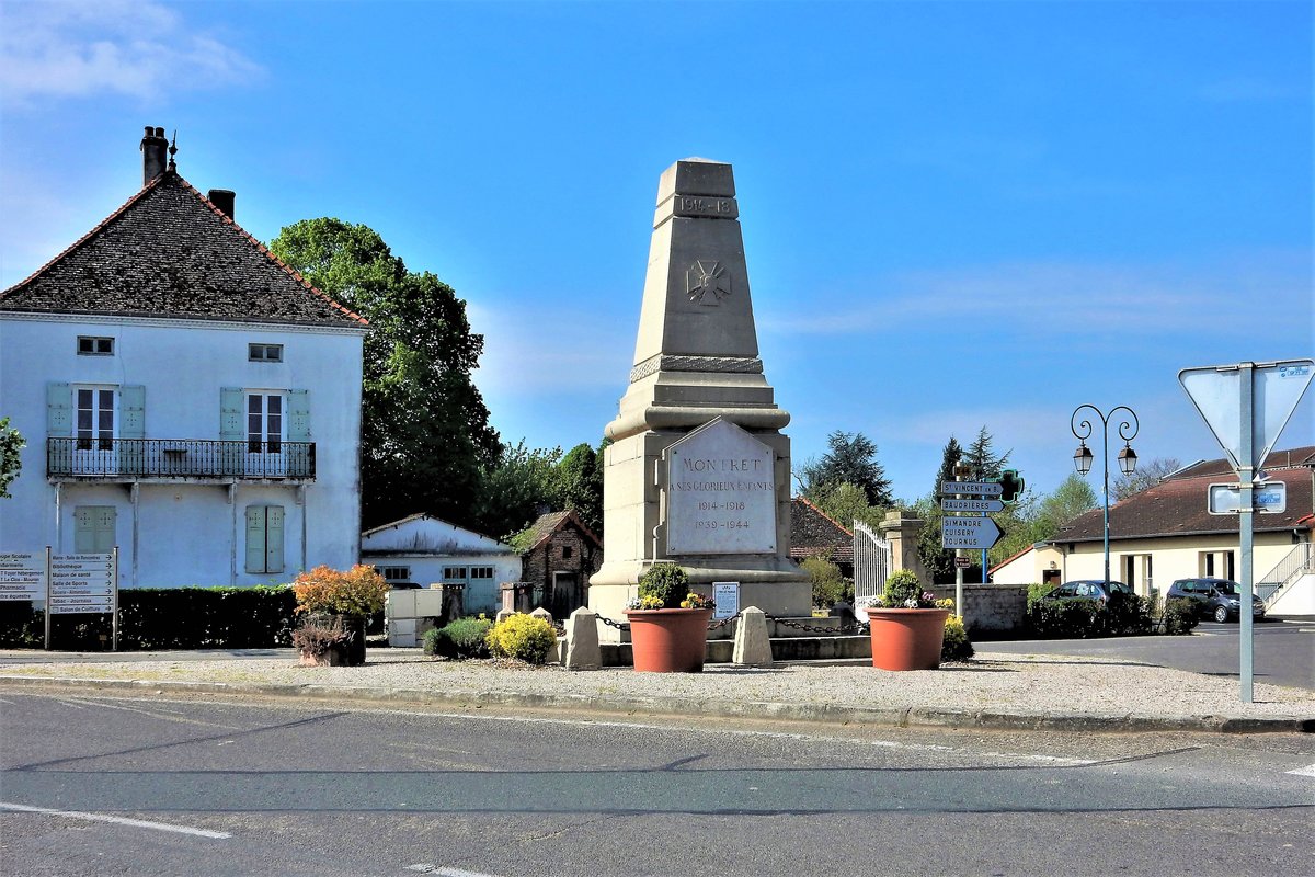 Montret, Kriegerdenkmal. Monument aux Morts - 11.04.2017