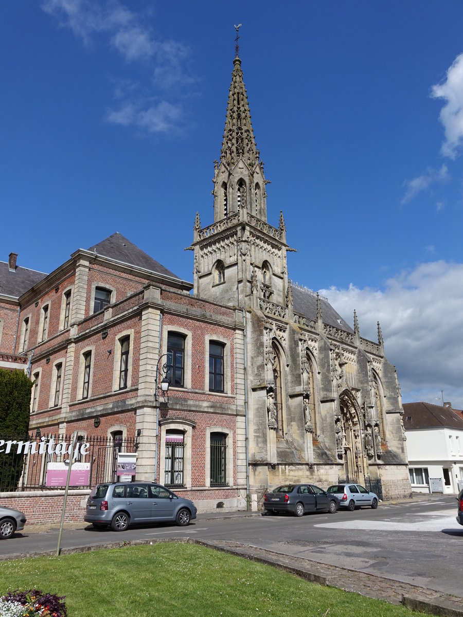 Montreuil-sur-Mer, Hotel Dieu mit Kapelle (14.05.2016)