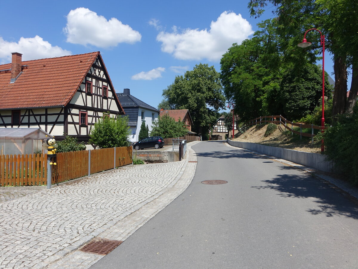 Mosen, Fachwerkhuser an der Ortsstrae (25.06.2023)