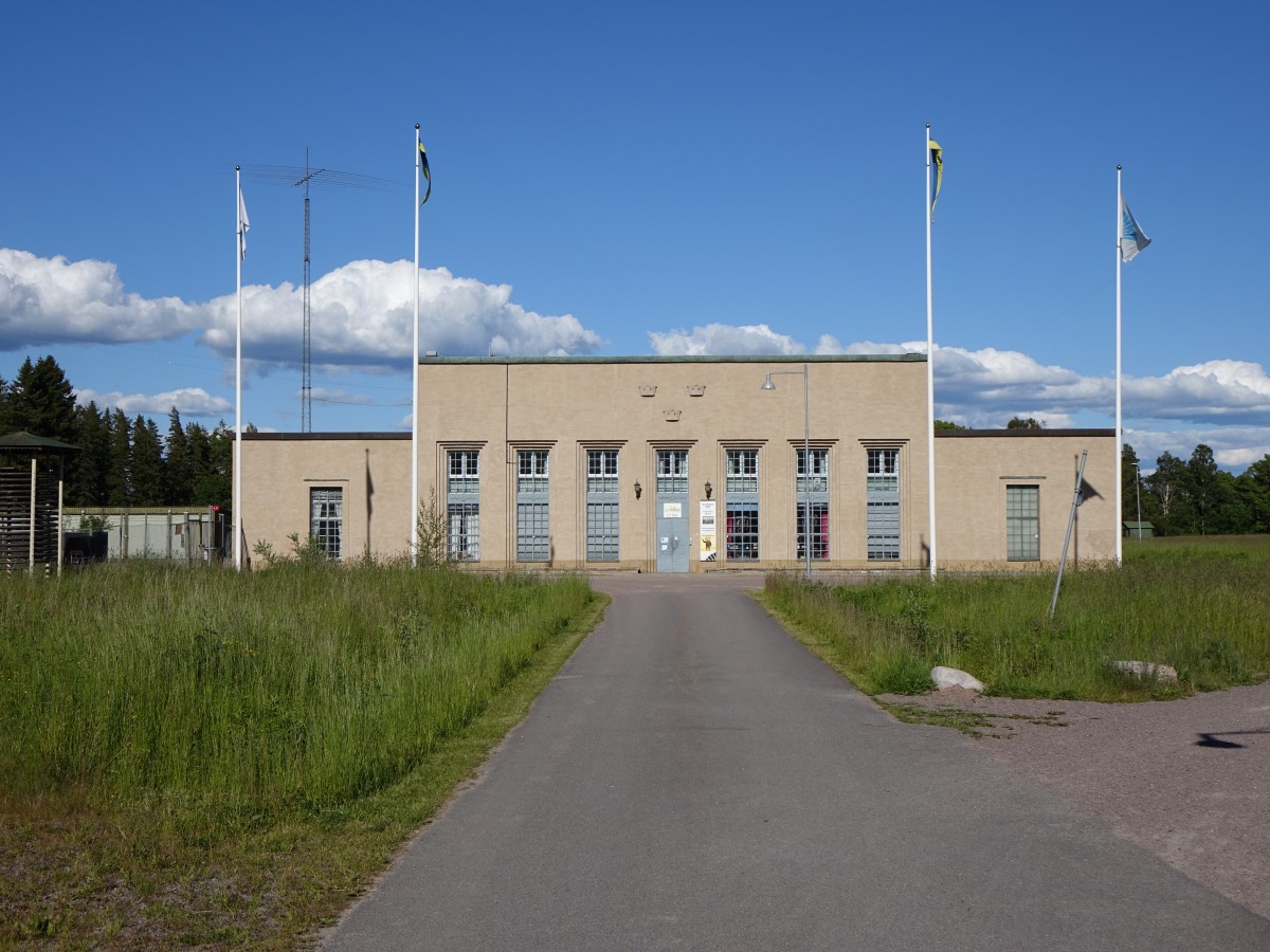 Motala, Rundradiomuseum, frhere Hauptstation des schwed. Rundfunknetzes, heute Museum ber den schwed. Rundfunks und die Entwicklung der Radiotechnik (16.06.2015)