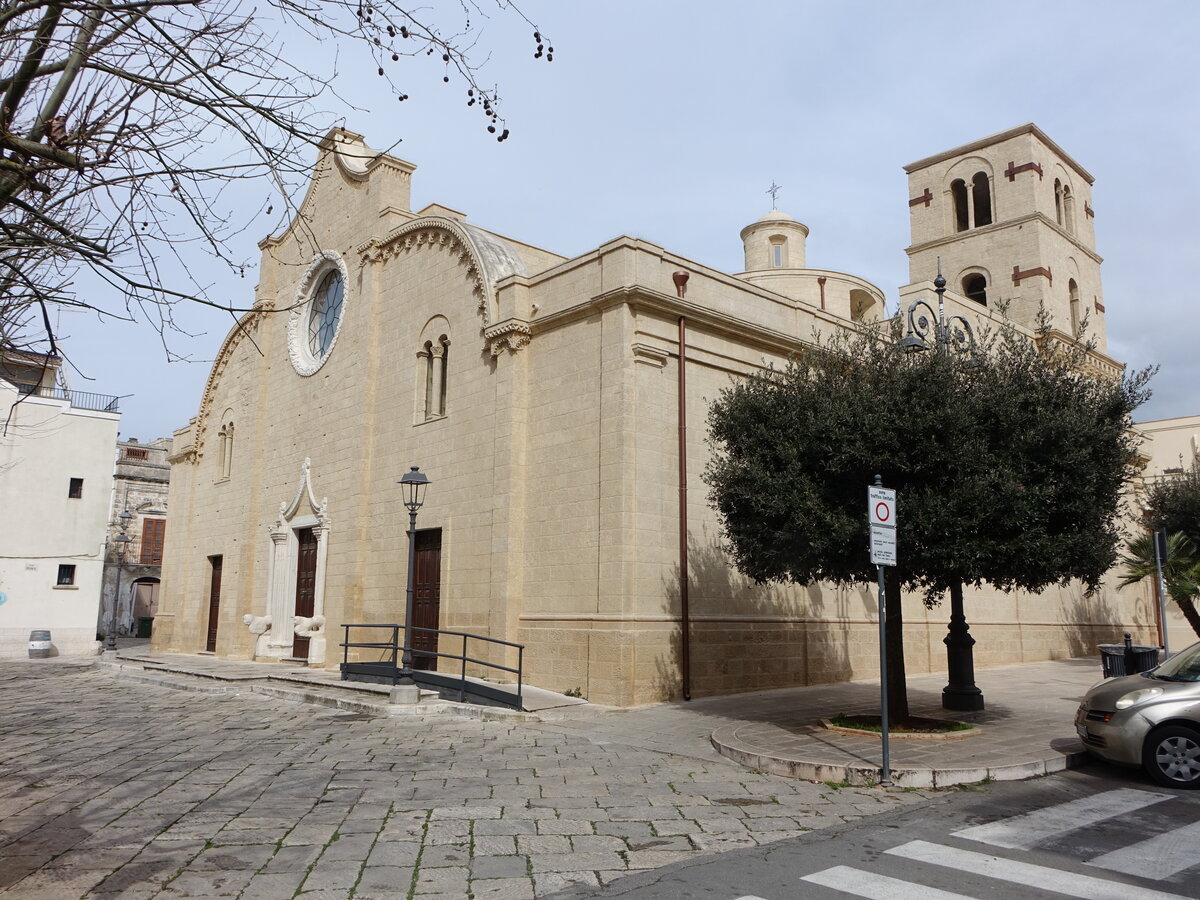 Mottola, Chiesa Madre di Santa Maria Assunta, erbaut im 12. Jahrhundert (01.03.2023)