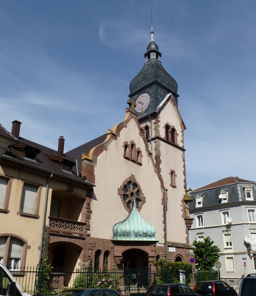 Mülhausen (Mulhouse), die evangelische Kirche der Baptisten, Juni 2015