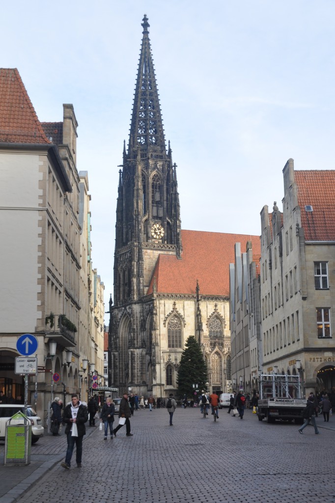 MNSTER, 18.01.2014, Lambertikirche und Prinzipalmarkt