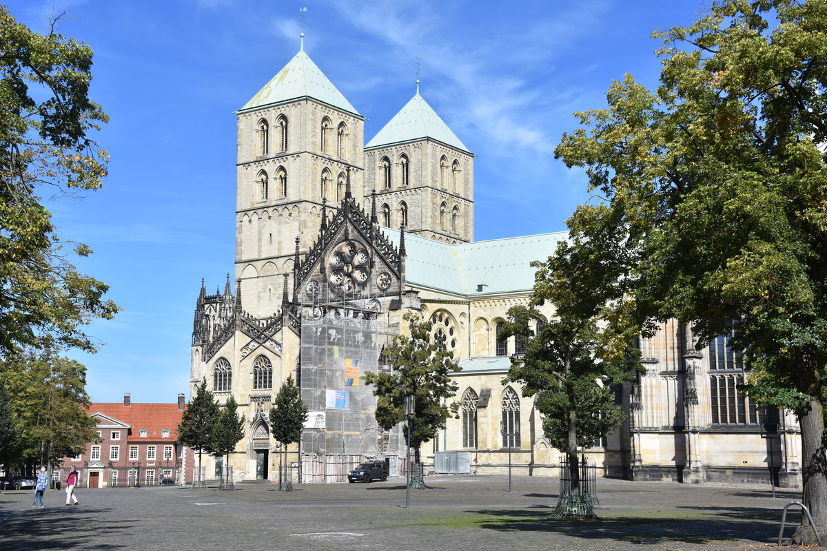 MNSTER, 23.08.2016, Paulusdom mit Domplatz