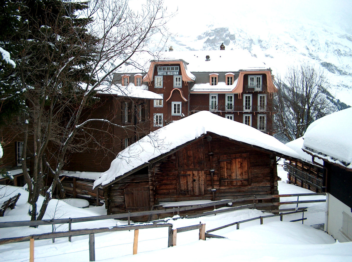 Mrren, altes Chalet, na ja... ein bisschen schief - 01.2005