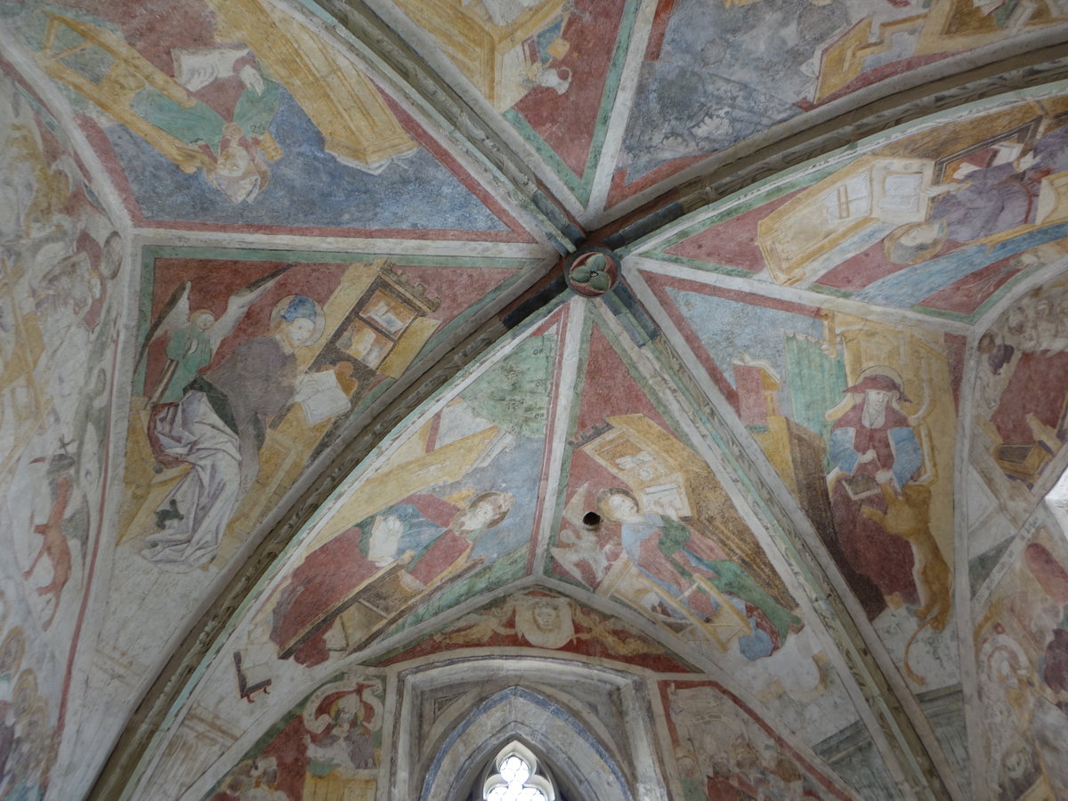 Mundelsheim, sptgotische Fresken von 1460 in der ev. Pfarrkirche St. Kilian (24.06.2018)