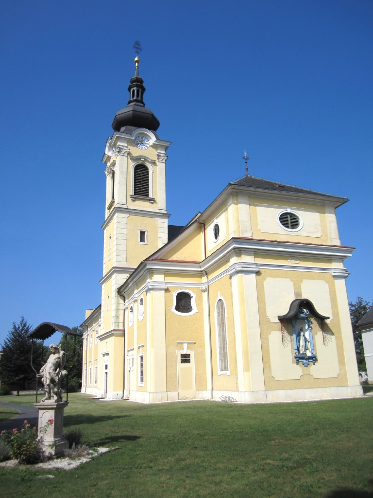 Mureck, Pfarrkirche St. Bartholomus, erbaut im 18. Jahrhundert, Sdoststeiermark (21.08.2013)