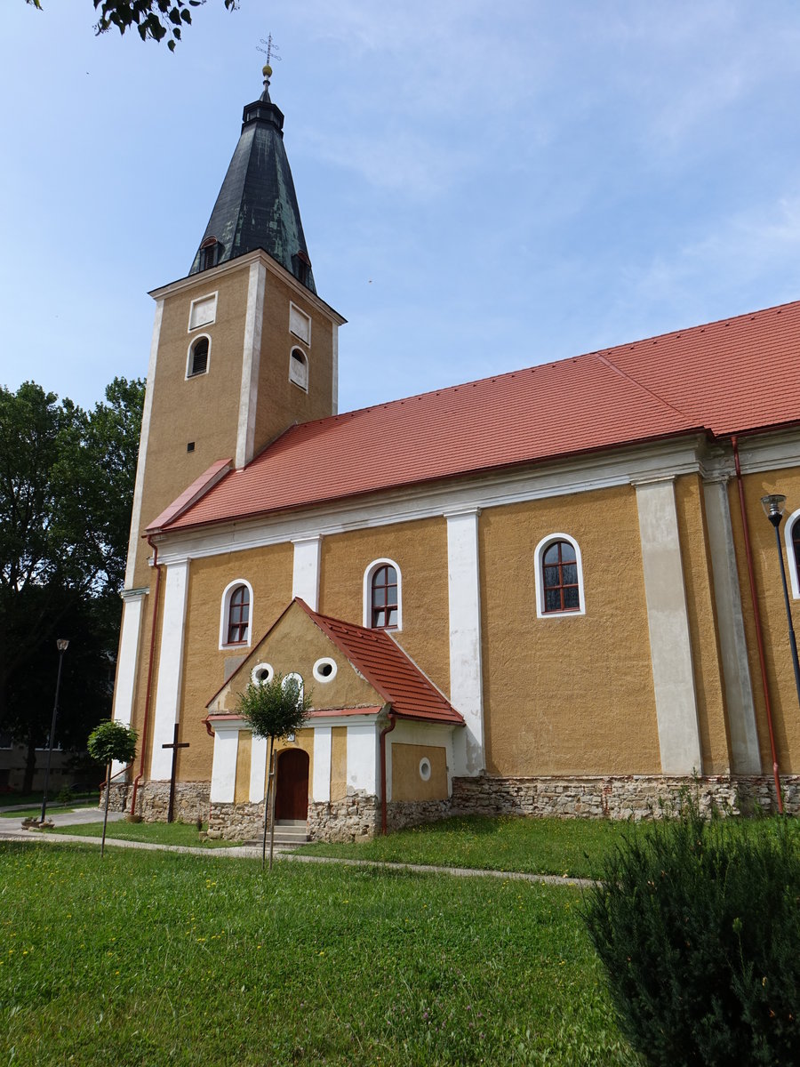 Myjava / Miawa, Pfarrkirche St. Stefan, erbaut von 1697 bis 1701 (04.08.2020)