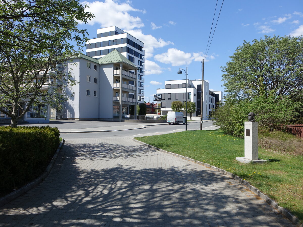 Mysen, Gebude in der Korterudbakken Strae (21.05.2023)