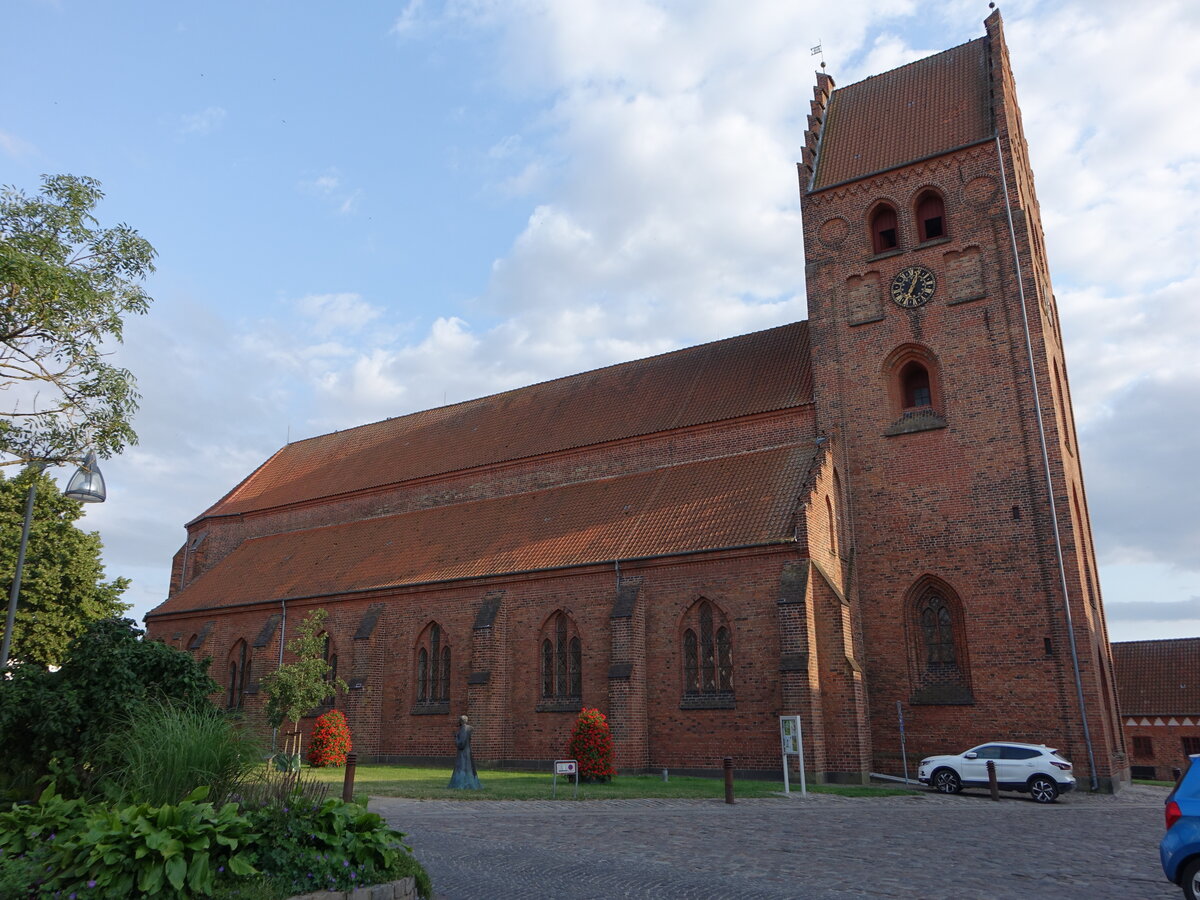 Nstved, Sankt Peders Kirche, erbaut im 14. Jahrhundert, grte gotische Kirche Dnemarks (19.07.2021)
