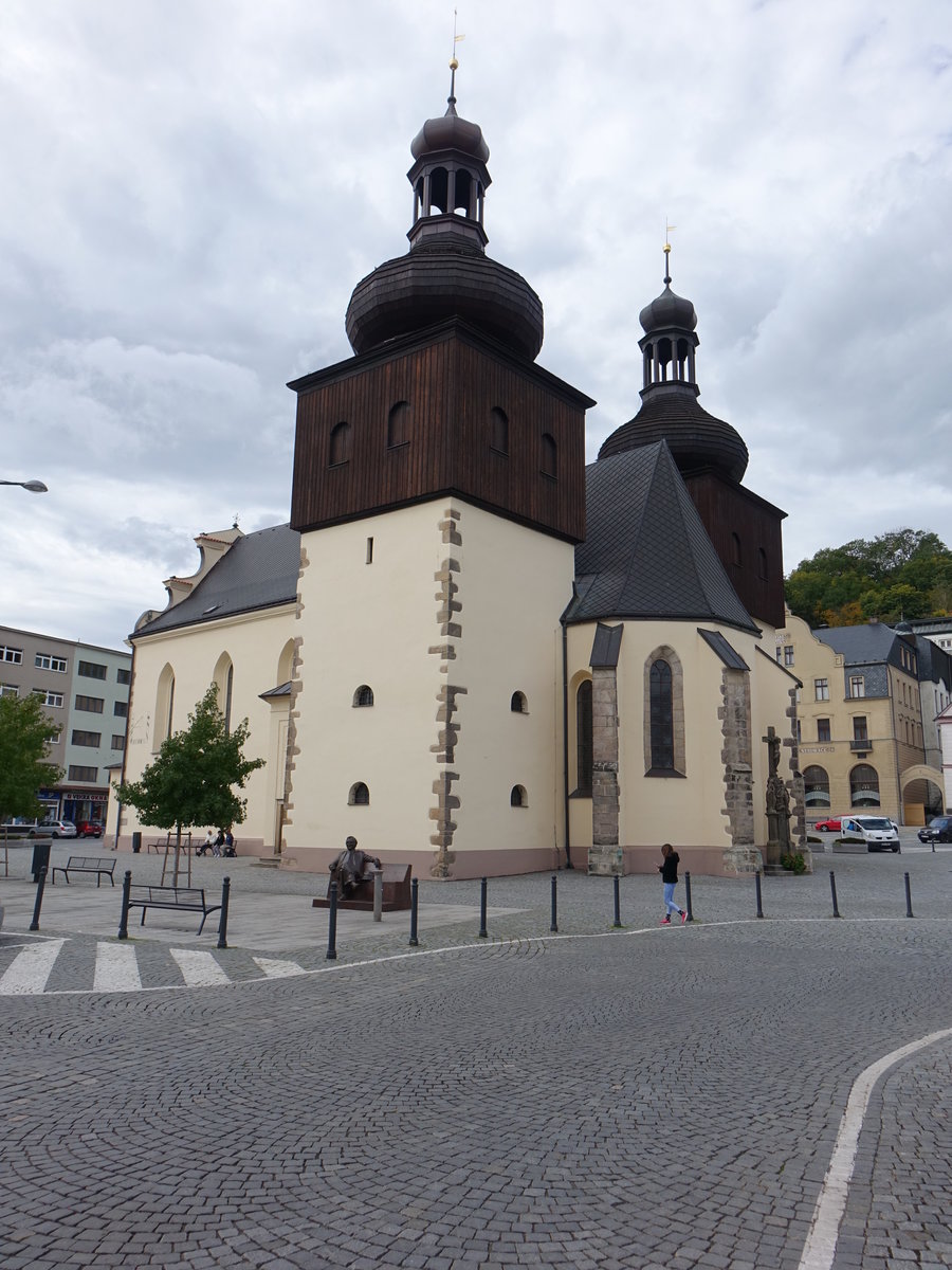 Nachod, Pfarrkirche St. Laurentius, erbaut von 1570 bis 1578 (29.09.2019)