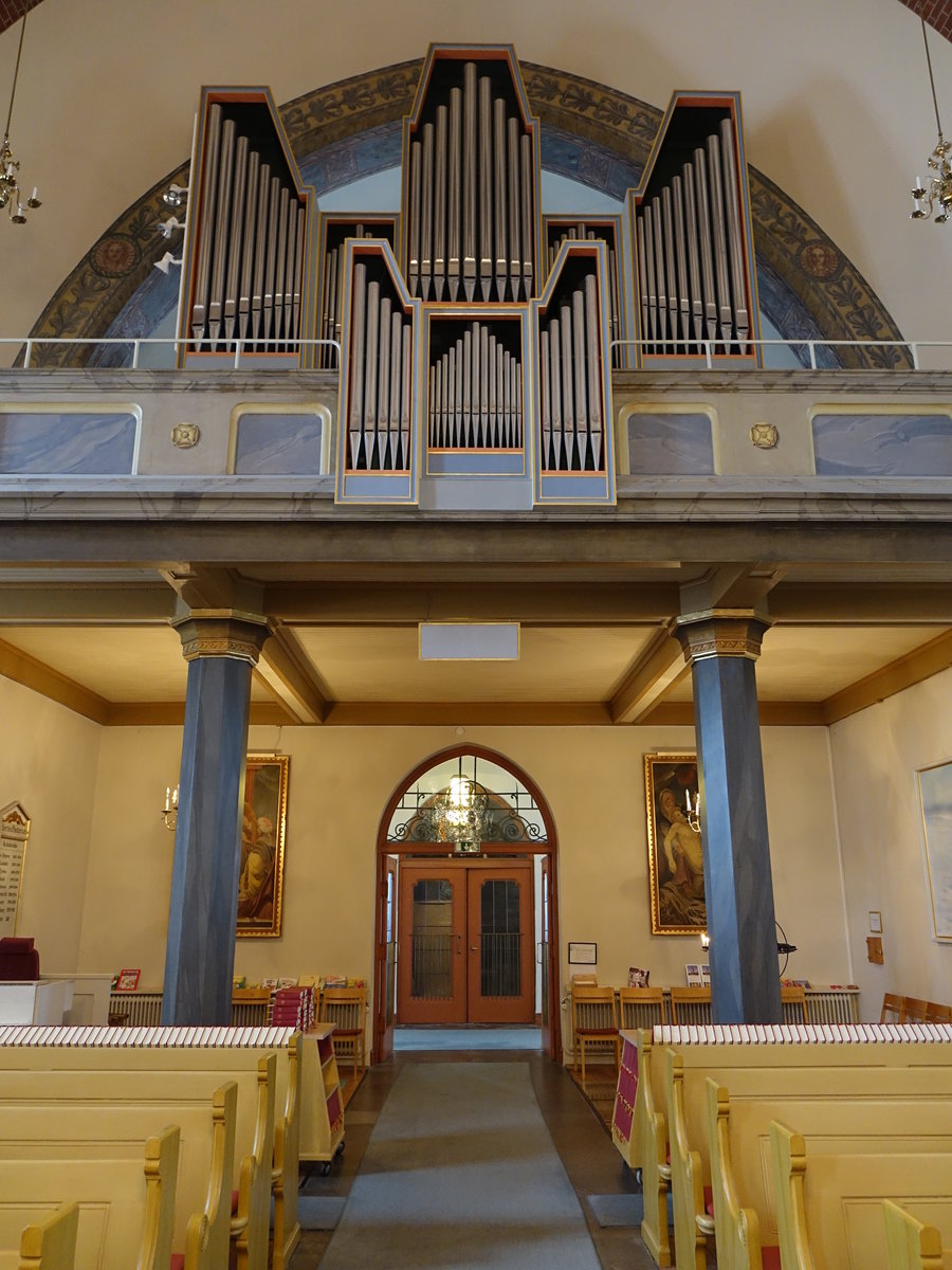 Nssj, Orgel von 1958 in der Stadtkirche, erbaut von O. Hammarberg (12.06.2016)